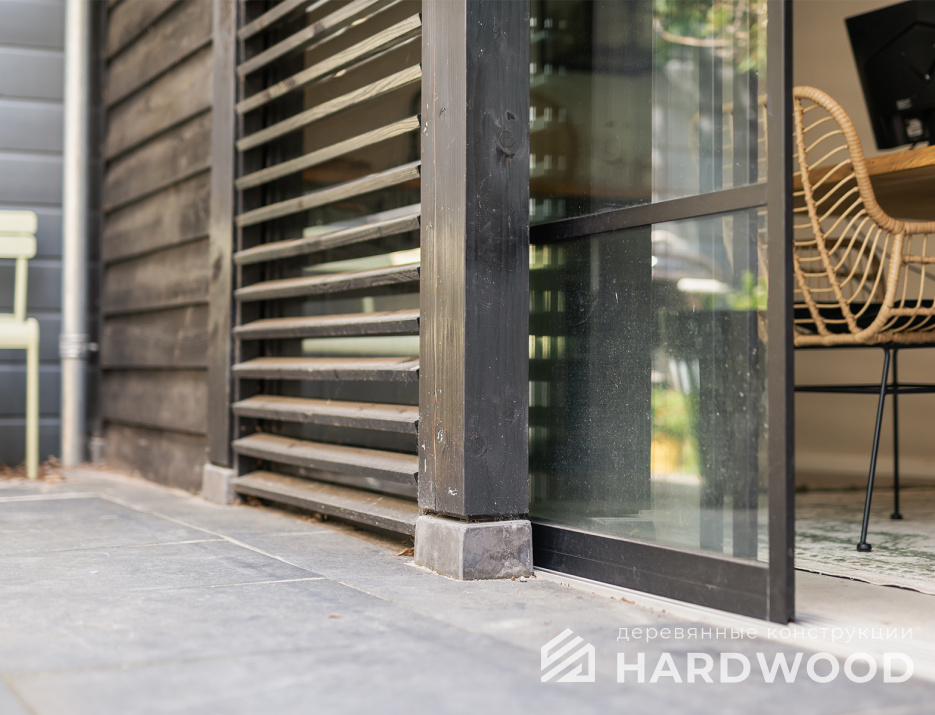 Беседка с пластиковыми окнами цвета венге №40 - фото 1615