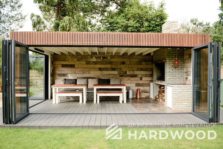 Гриль домик с камином №13 - фото 1392