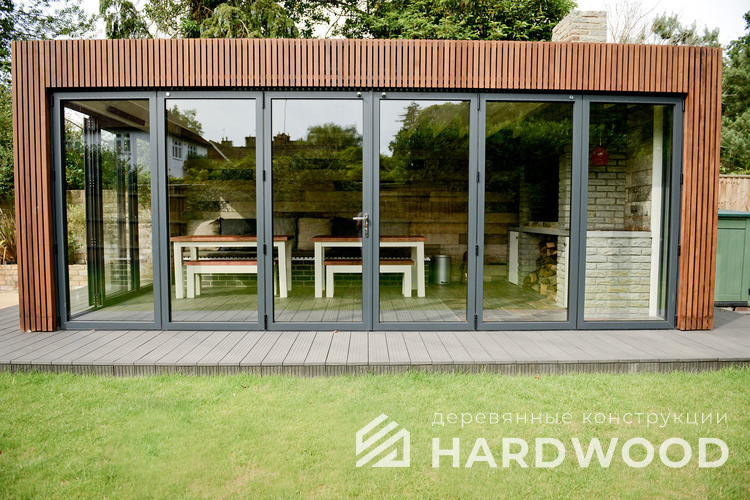 Гриль домик с камином №13 - фото 1390