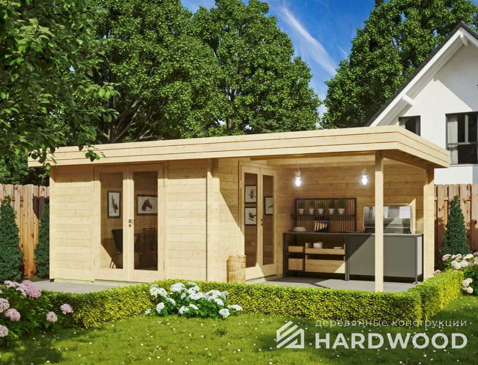 Беседка из бруса №56 - фото 1689