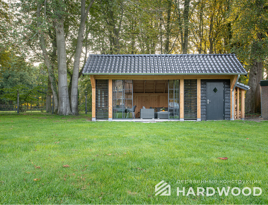 Всесезонная беседка с дровником №24 - фото 1465