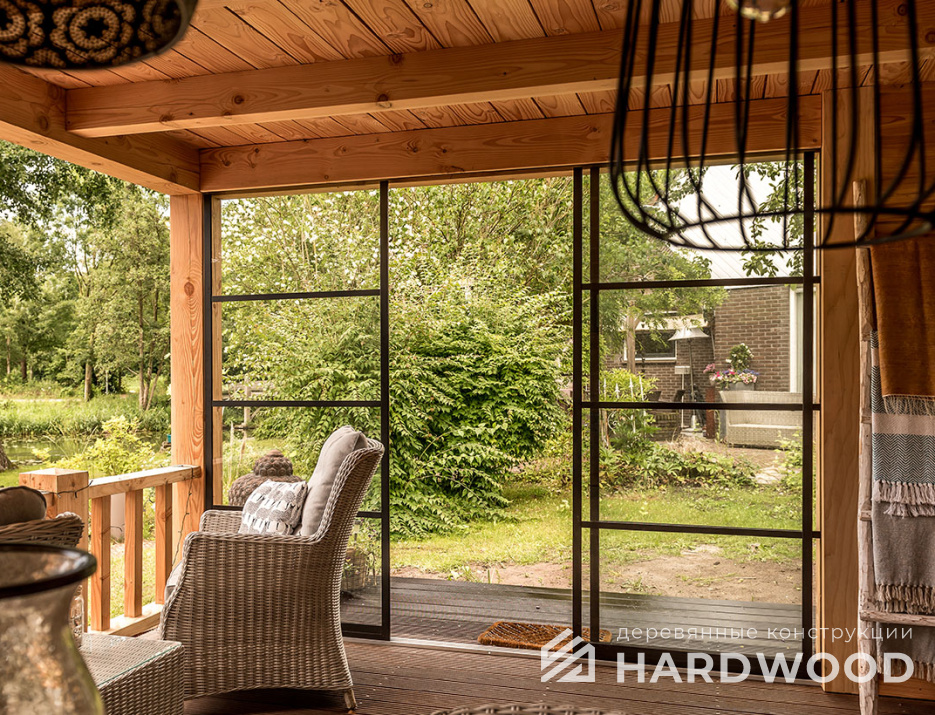 Беседка с односкатной крышей престиж №30 - фото 1522